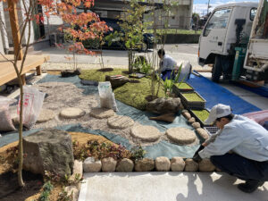 和風の坪庭（燕市）