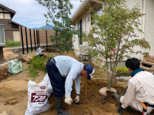 樹木植樹（新潟市西蒲区）
