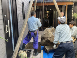 石灯篭設置（三条市）