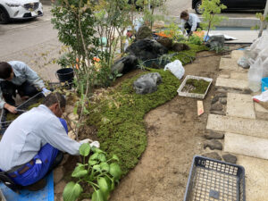 モダン和風のビオトープ（三条市）