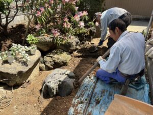 石組み、石張り