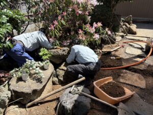 石組み、石張り